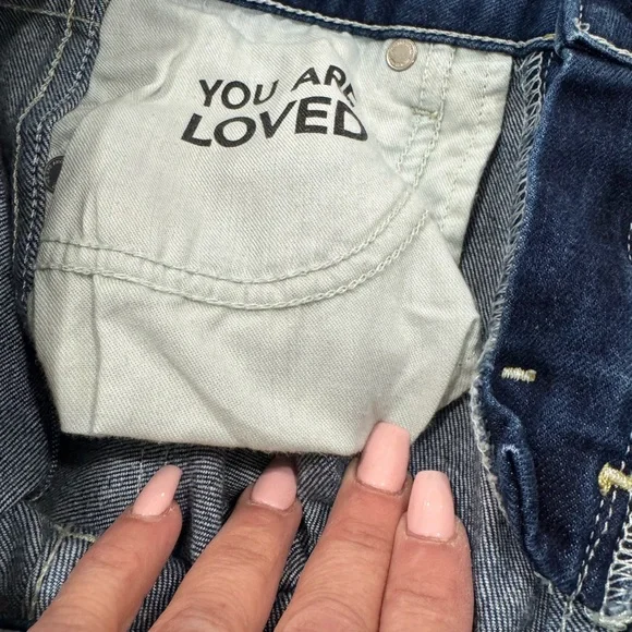 NWOT AMO Twist True Blue Designer Cropped Jeans, Size 29 - Picture 9 of 12